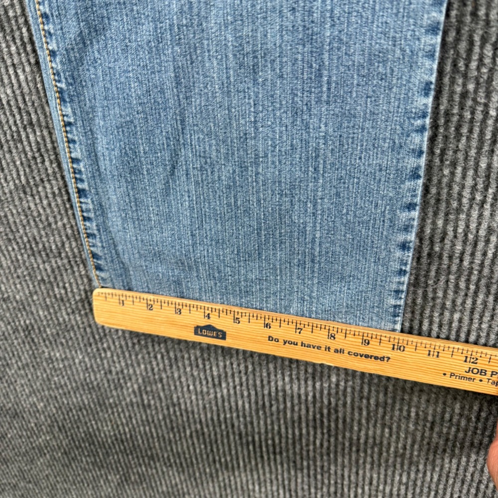 VTG Y2K Tommy Hilfiger Jeans Womens 16 Light Wash Denim Logo Bootcut Retro - Picture 9 of 11